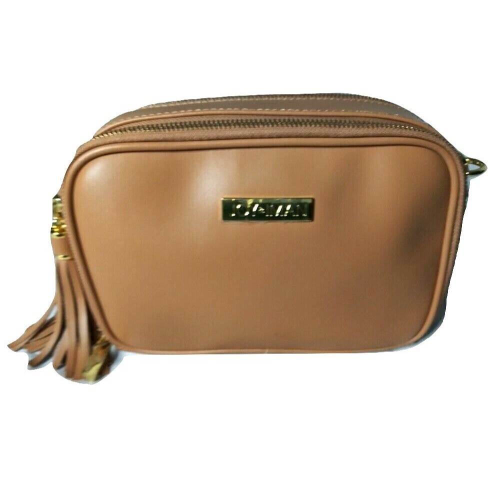 JOY & IMAN Fashionably Functional RFID Leather Bag Caramel Camel